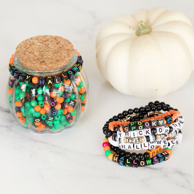 Happy Halloween Pumpkin Jar DIY Bead Kit – Jewelry Made by Me